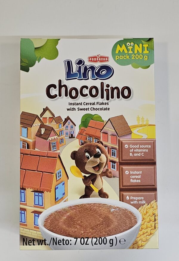 Lino Chocolino Instant Cereal Flakes With Sweet Chocolate 200g