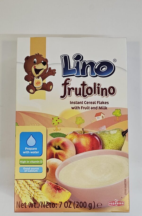 Lino Frutolino Instant Cereal Flakes With Fruit & Milk 200g