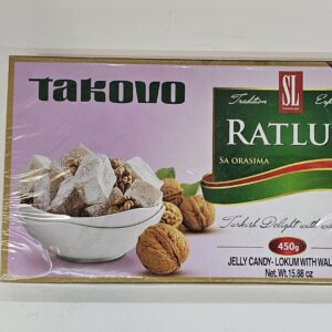 Takovo Ratluk Jelly Candy-Lokum With Walnuts 450g