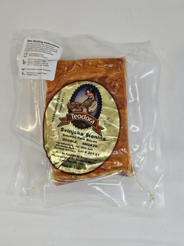 Teodora Smoked Pork Bacon Double Smoked