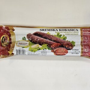 Sremska Kobasica Hickory Smoked & Dried Pork Sausage Ready To Eat
