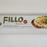 Fillo Medium Frozen Phyllo Sheets For Apple Strudel & Spanakopita Domasen 450g