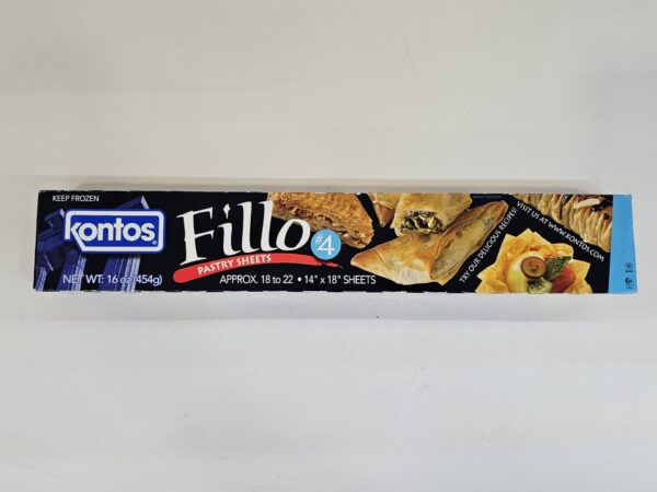 Fillo Frozen Pastry Sheets Kontos 454g