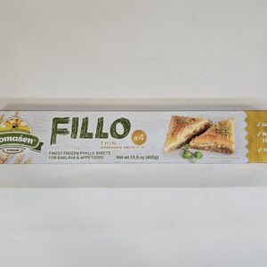 Fillo Thin Frozen Phyllo Sheets For Baklava & Appetizers Domasen 450g