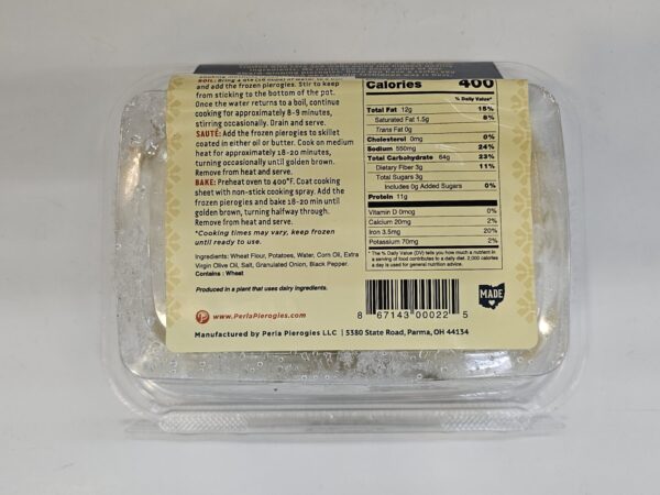 Perla Pierogies Vegan Potato Filled Pierogies 453g - Image 3