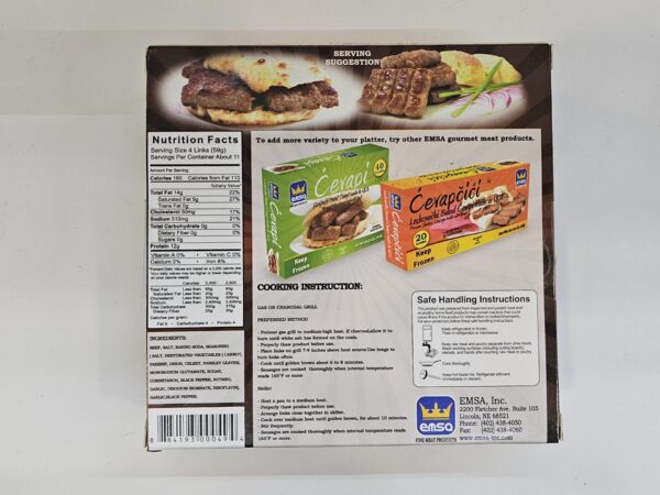 Emsa Cevapi Froken Skinless Sausage Made With Beef 1.5lb - Image 3