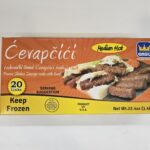 Emsa Medium Hot Frozen Skinless Sausage Made With Beef 1.4lb