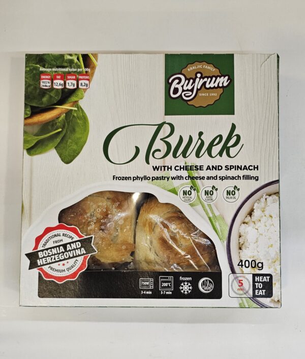 Bujrum Burek With Cheese & Spinach Heat To Eat 400g