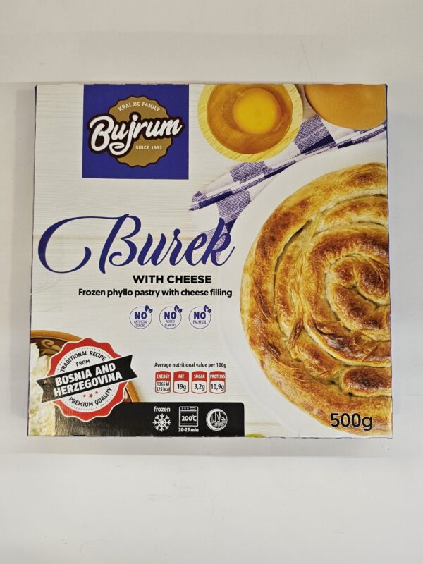 Bujrum Burek With Cheese Frozen Phyllo Pastry With Cheese Filling 500g