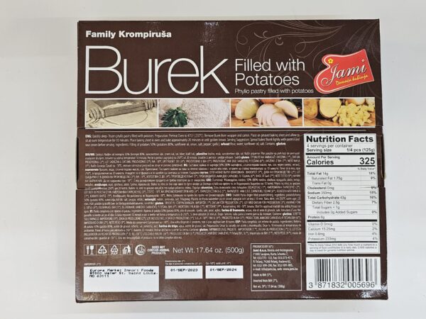 Jami Burek Filled With Potatoes Phyllo Pastry 500g - Image 3