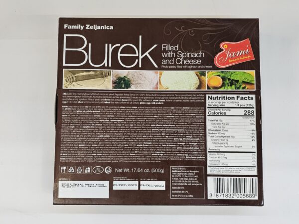 Jami Burek Filled With Spinach & Cheese Phyllo Pastry 500g - Image 3