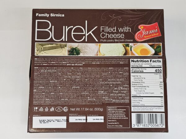 Jami Burek Filled With Cheese Phyllo Pastry 500g - Image 3