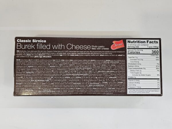 Jami Burek Filled With Cheese Phyllo Pastry 600g - Image 3