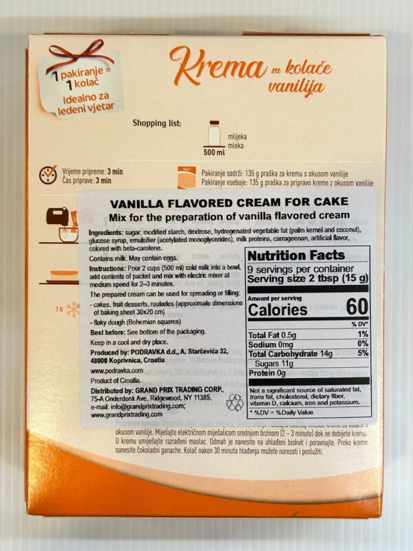 Dolcela Vanilla Flavored Cream For Cake 135g - Image 3