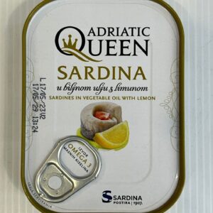 Adriatic Queen Sardines In Vegetable Oil With Lemon