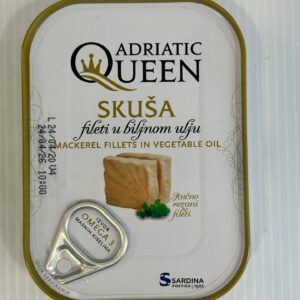Adriatic Queen Skusa Mackerel Fillets In Vegetable Oil