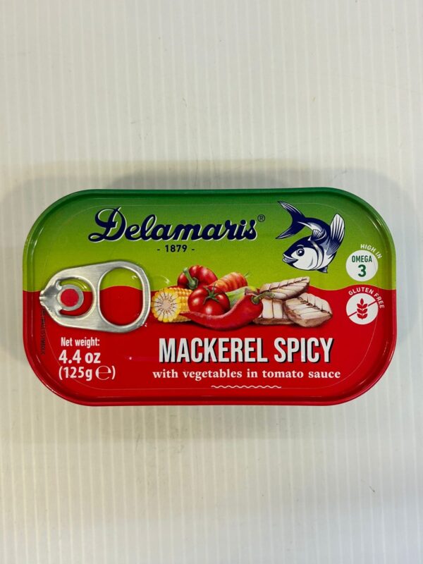 Delamaris Mackerel Spicy 125g