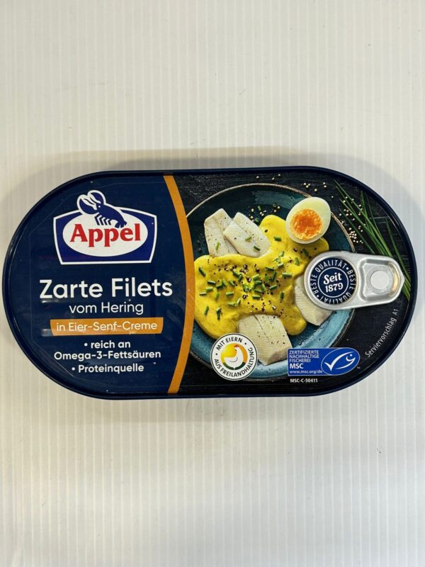 Appel Zarte Filets Vom Hering in Eier-Senf-Creme