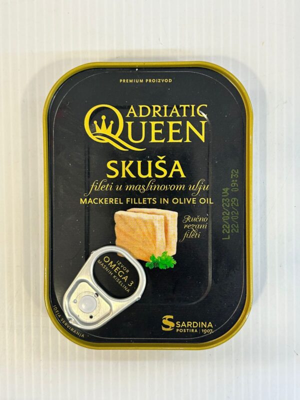 Adriatic Queen Skusa Mackerel Fillets In Olive Oil