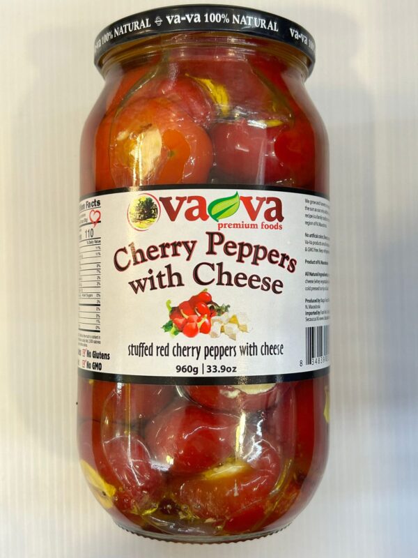 Va-Va Stuffed Red Cherry Peppers With Cheese 960g