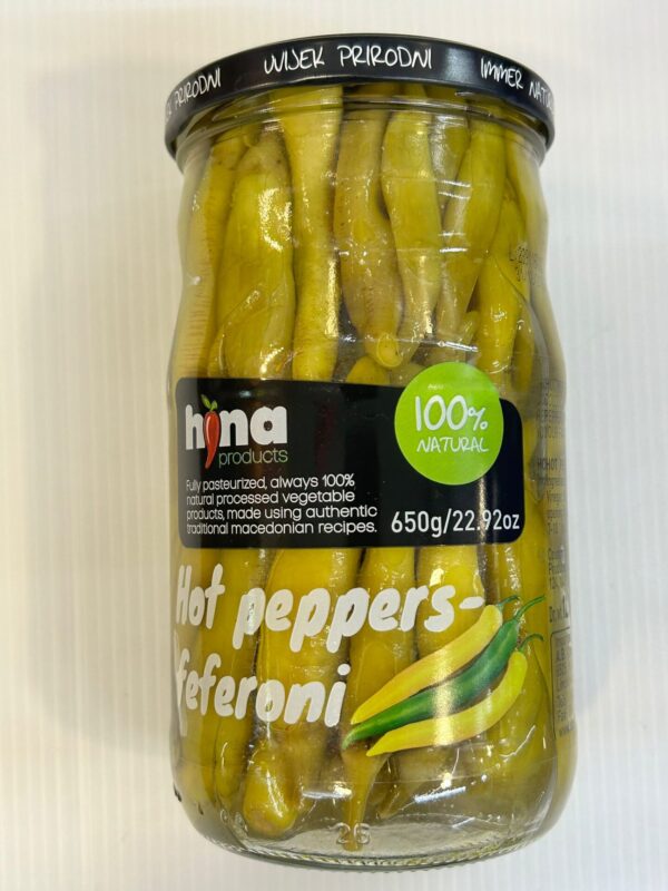 Hina Hot Peppers Feferoni 650g