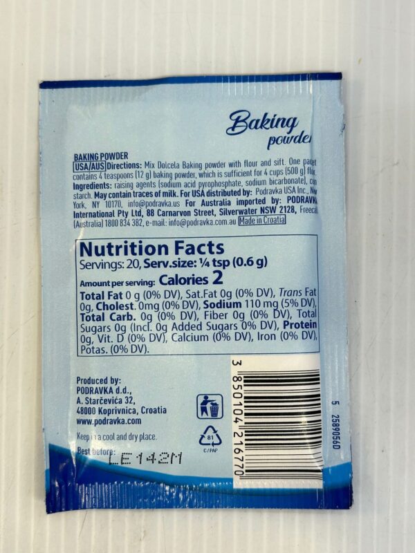 Dolcela Baking Powder 12g - Image 2