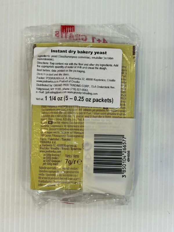 Dolcela Instant Dry Bakery Yeast 4+1 Gratis 7g - Image 3
