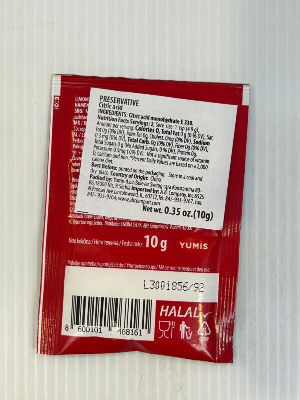 Yumis Limontus Limunska Kiselina 10g - Image 2