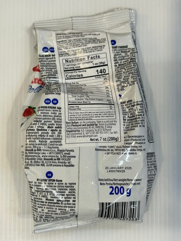 Yumis Slag Krem Whipped Cream White 200g - Image 2