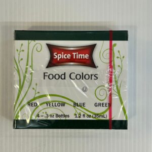 Spice Time Food Colors Red Yellow Blue Green 35ml