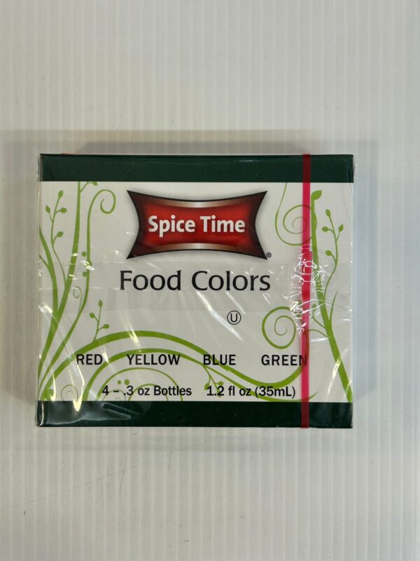 Spice Time Food Colors Red Yellow Blue Green 35ml