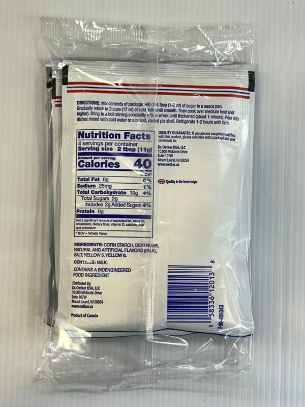 Dr. Oetker Pudding Vanilla 43g - Image 2