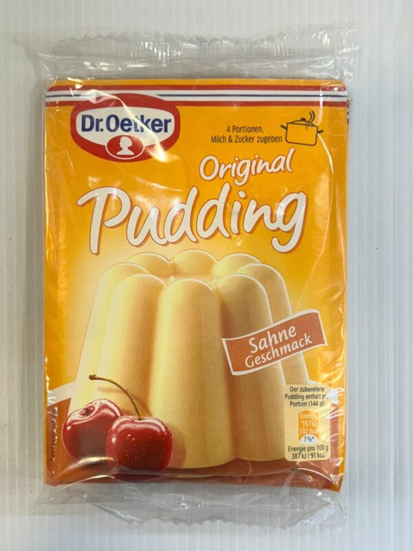 Dr. Oetker Original Pudding Sahne Geschmack 111g