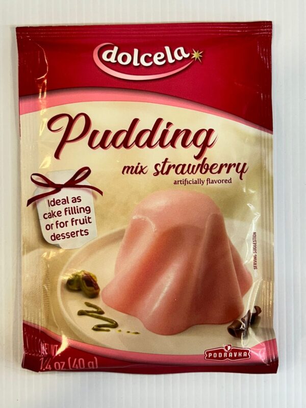 Dolcela Pudding Mix Strawberry 40g