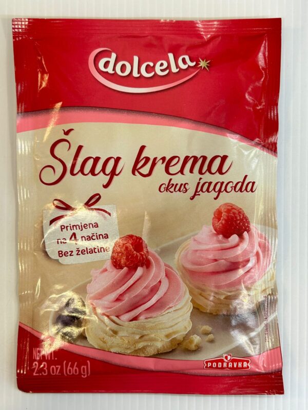 Dolcela Strawberry Whipped Topping 66g