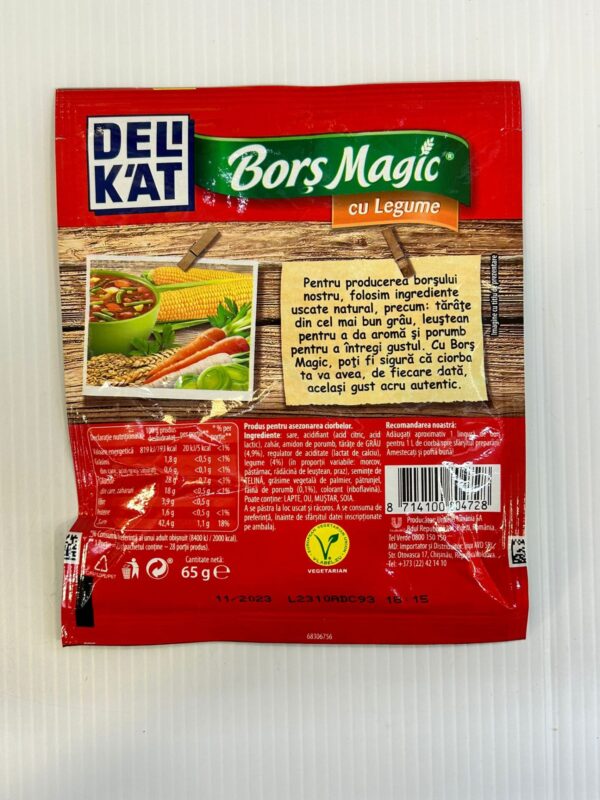Delikat Bors Magic Cu Legume 65g - Image 2