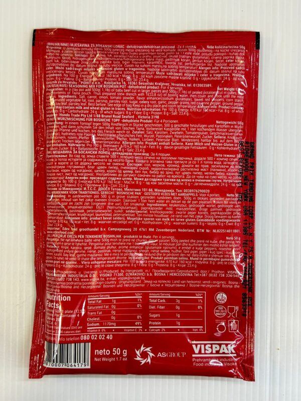 Vispak Tajna Seasoning Mix For Bosnian Pot 50g - Image 2