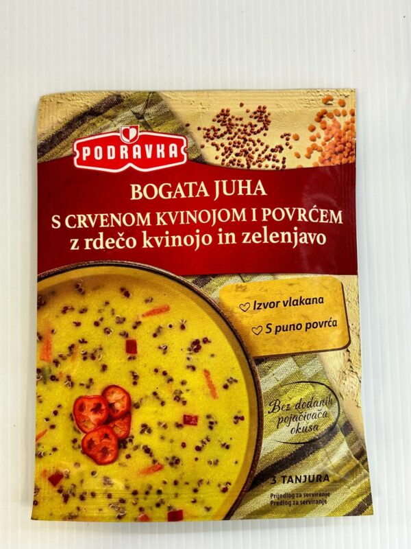 Podravka Hearty Vegetable Soup With Red Quinoa 70g