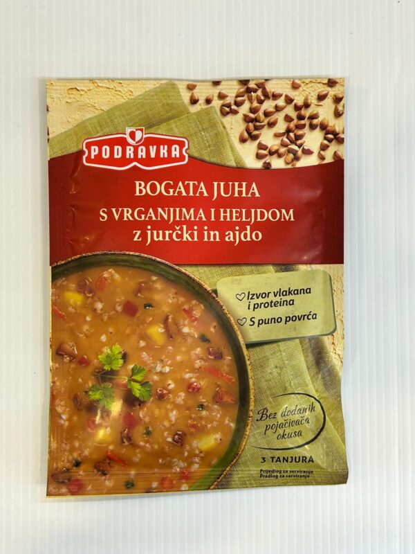 Podravka Hearty Vegetable Soup With Porcini Mushrooms & Buckwheat 70g