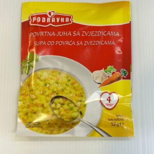 Podravka Vegetable Soup With Star Shaped Pasta 52g