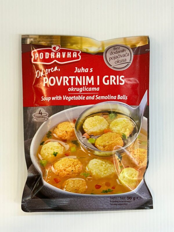 Podravka Soup With Vegetable And Semolina Balls