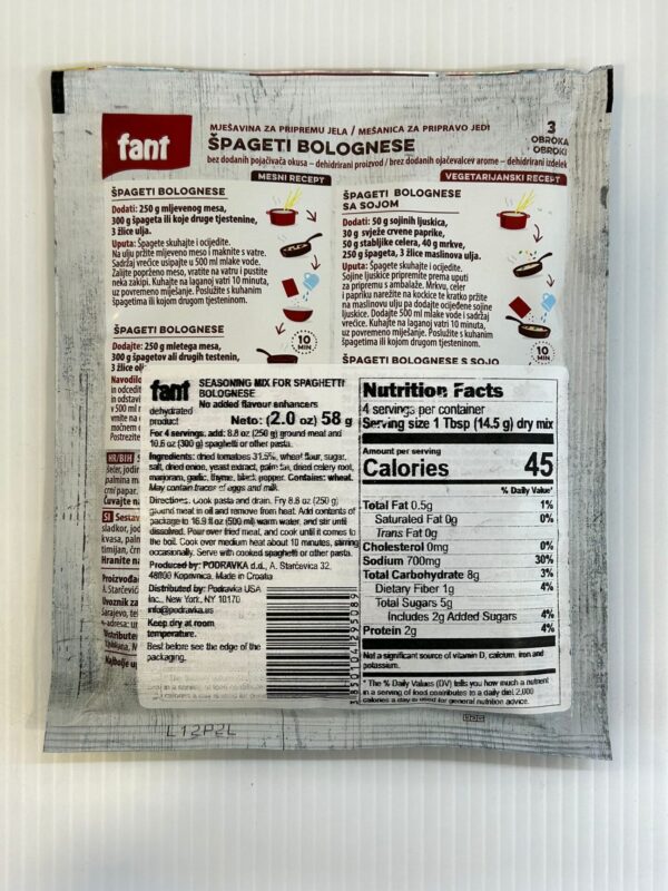Fant Spageti Bolognese 50g - Image 3