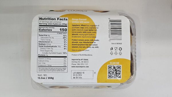 Kristina's Cocoa & Orange Flavored Cookies 350g - Image 3