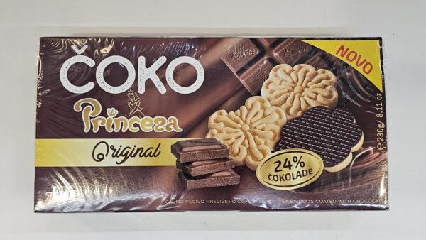 Novo Coko Princeza Tea Biscuits Coated With Chocolate 230g