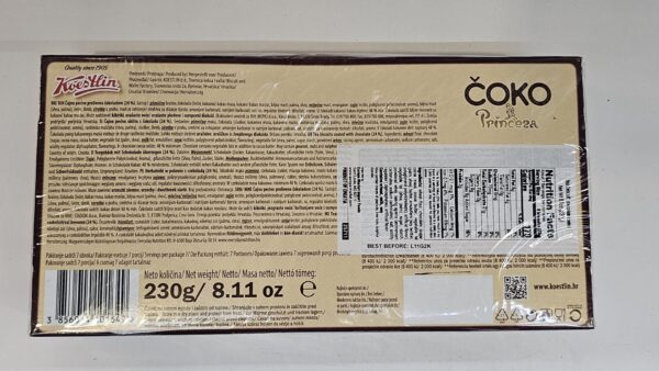 Novo Coko Princeza Tea Biscuits Coated With Chocolate 230g - Image 3