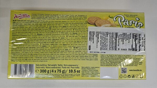 Koestlin Paris Lemon Filled Tea Biscuits 300g - Image 3