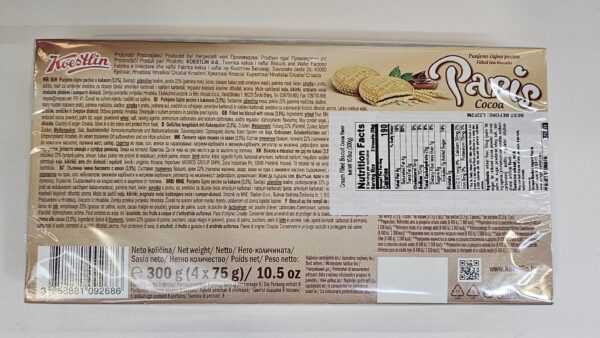 Koestlin Paris Cocoa Cream Filled Biscuit 300g - Image 3