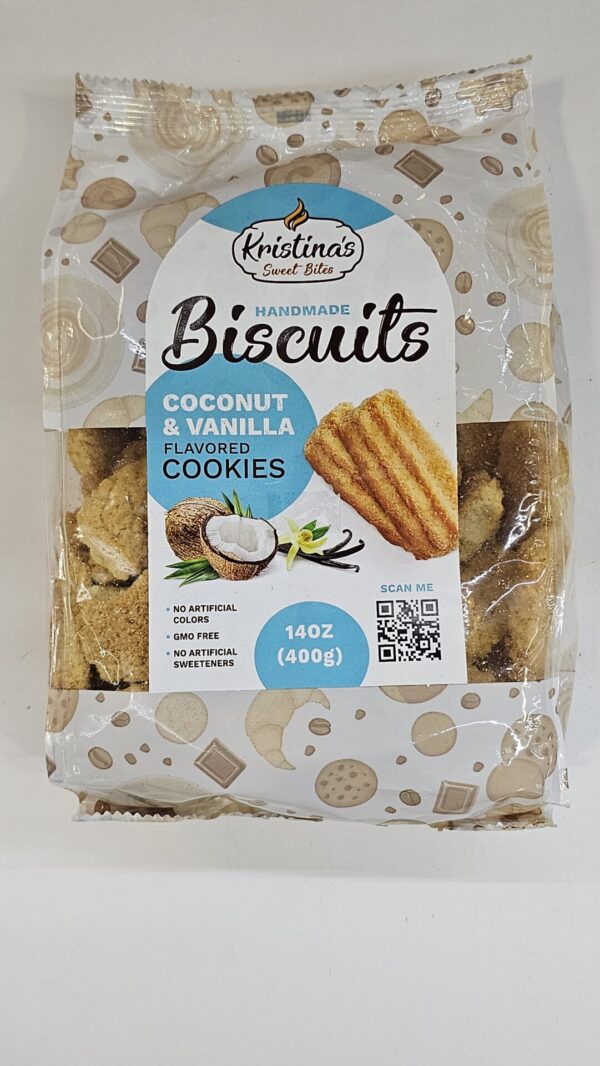 Kristina's Coconut & Vanilla Flavored Cookies 400g