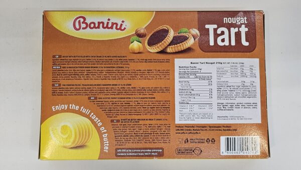 Banini Nougat Tart Biscuit With Butter  210g - Image 3
