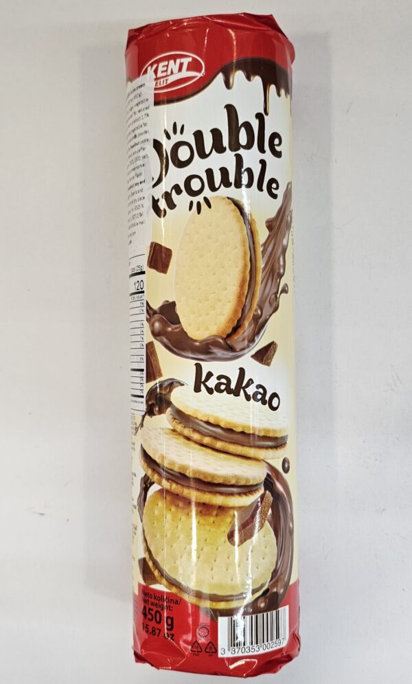 Kent Double Trouble Kakao Filled With Cocoa Cream 450g